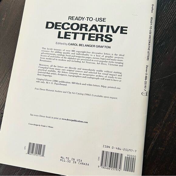 Decorative Letters Dover Cip Art Series - Picture 2 of 4